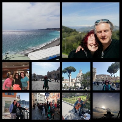 My friend's reunion,: Mediterranean cruise, Roma, Nice